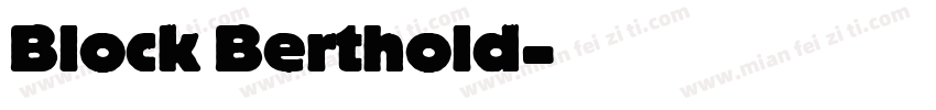 Block Berthold字体转换
